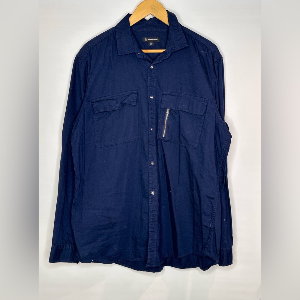 INC Blue Button Up
